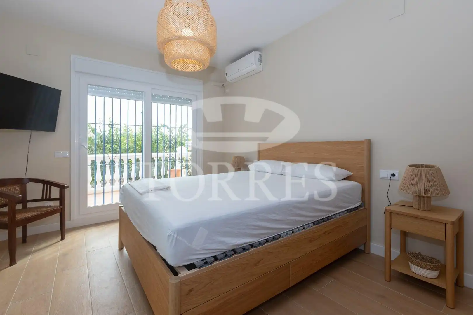 Schlafzimmer von Wohnung zur untervermieten in Vélez-Málaga mit Klimaanlage, Privatgarten und Terrasse