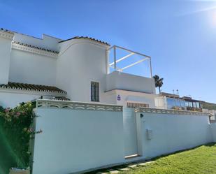 Exterior view of Single-family semi-detached for sale in Mijas  with Air Conditioner and Terrace