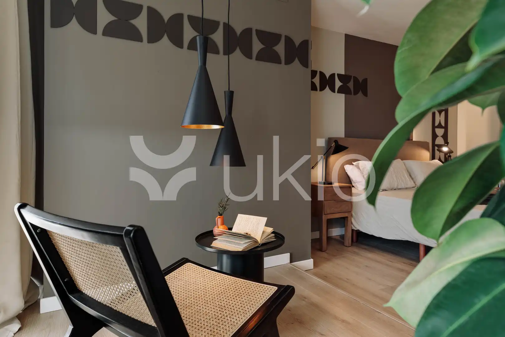 Dormitori de Apartament de lloguer en Barcelona amb Aire condicionat, Calefacció i Terrassa
