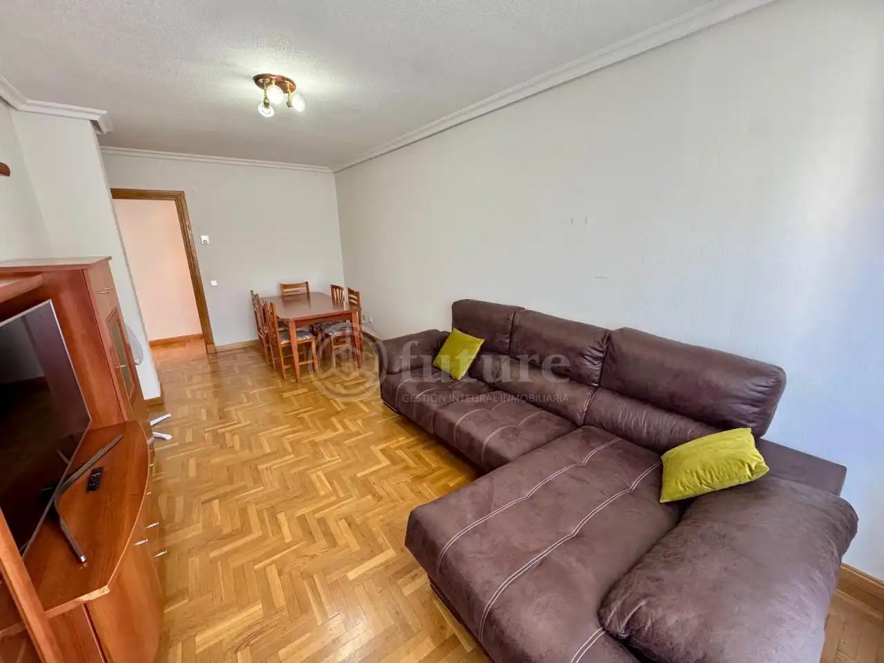 Living room of Flat for rent in Salamanca  with Heating, Furnished and Balcony