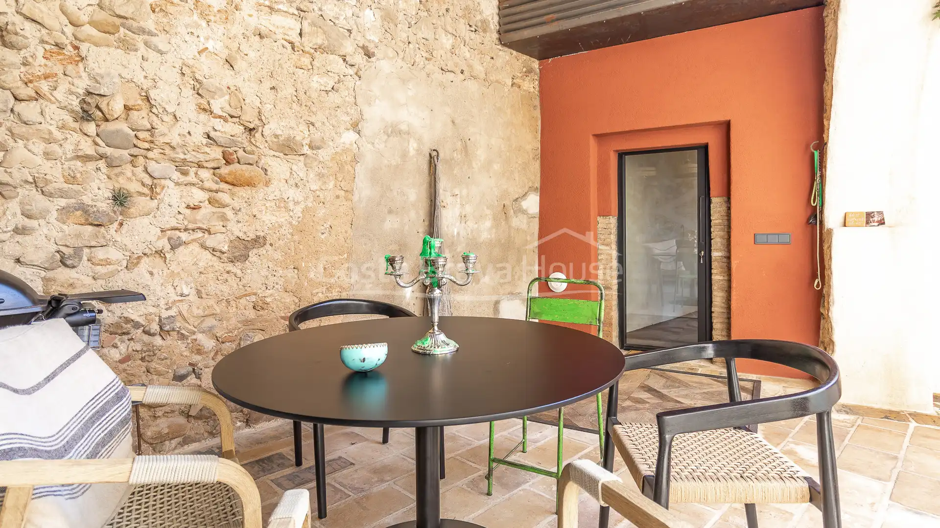 Terrasse von Country house zum Verkauf in Ventalló mit Klimaanlage, Heizung und Privatgarten