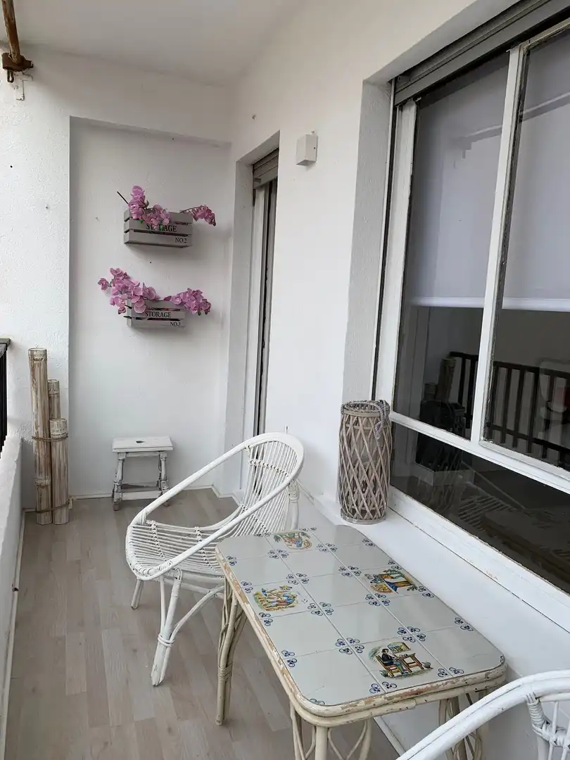 Terraza de Piso de alquiler en Valencia con Aire acondicionado, Calefacción y Amueblado
