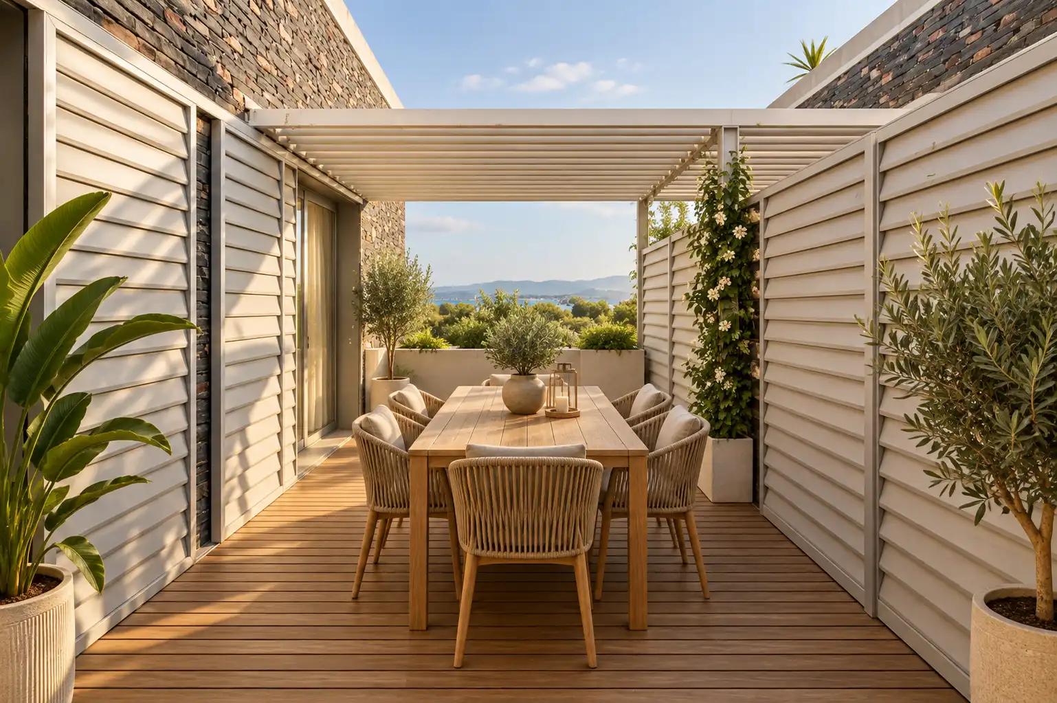 Terraza de Dúplex en venta en Sant Pere de Ribes con Calefacción, Jardín privado y Piscina