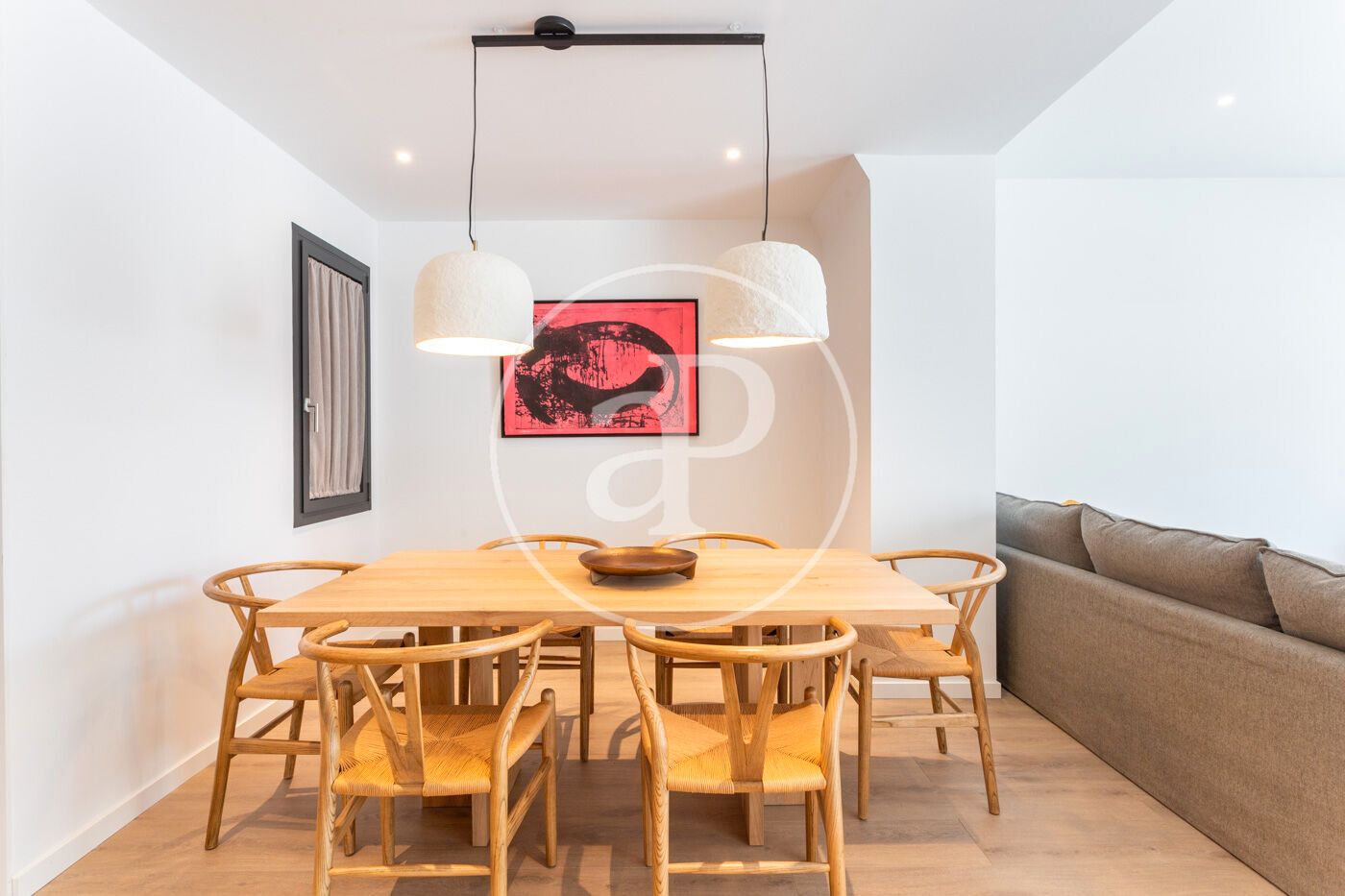 Dining room of Flat to rent in  Barcelona Capital  with Air Conditioner, Heating and Terrace