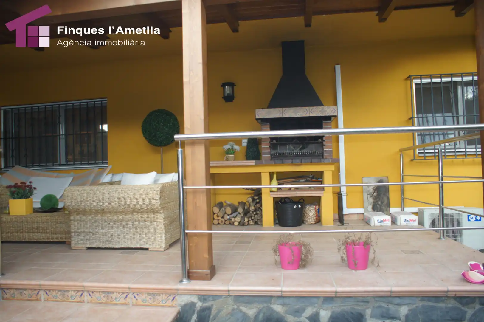 Terrassa de Casa o xalet en venda en L'Ametlla del Vallès amb Aire condicionat, Calefacció i Jardí privat