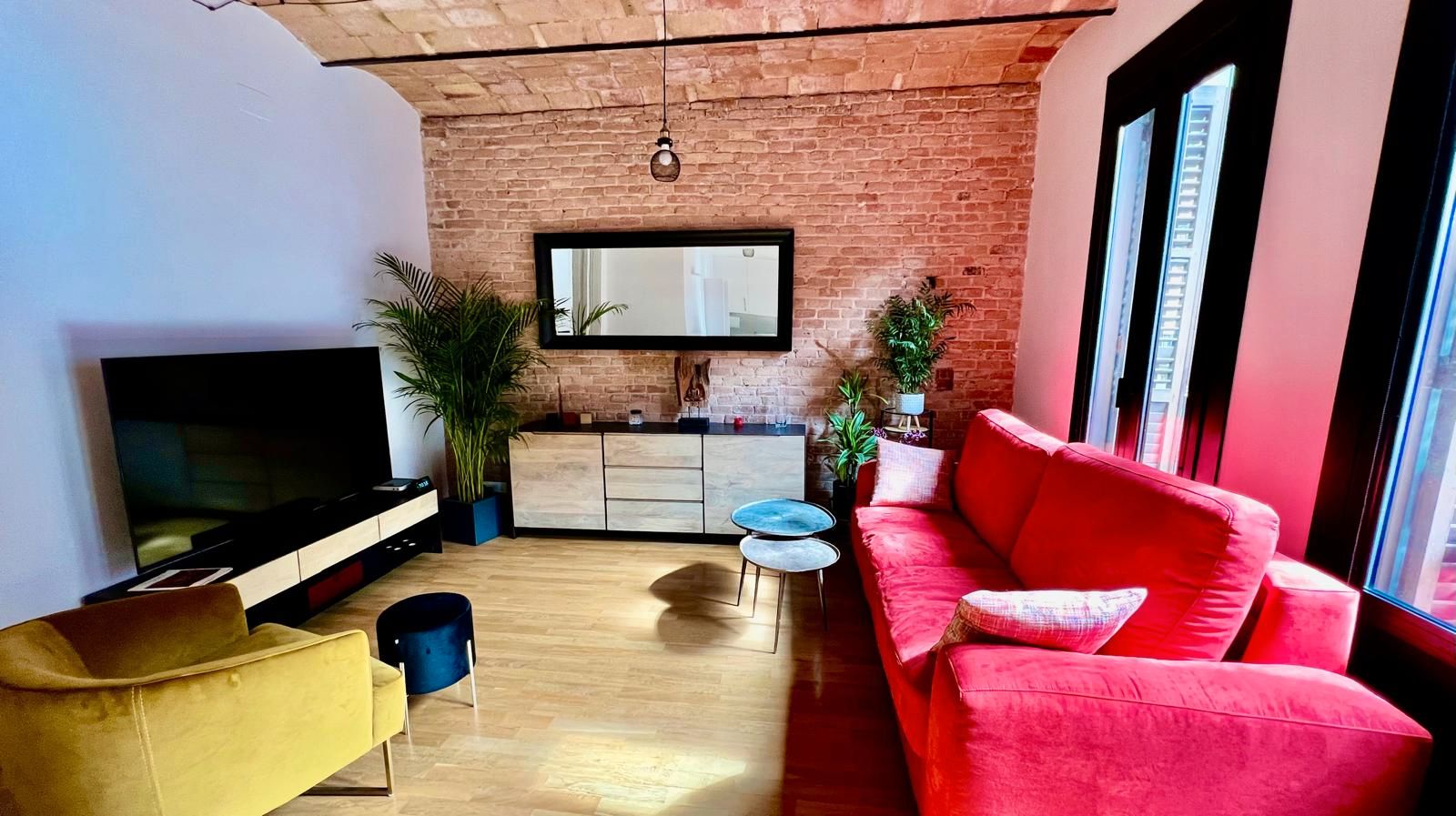 Sala de estar de Apartamento en venta en  Barcelona Capital con Aire acondicionado, Calefacción y Parquet