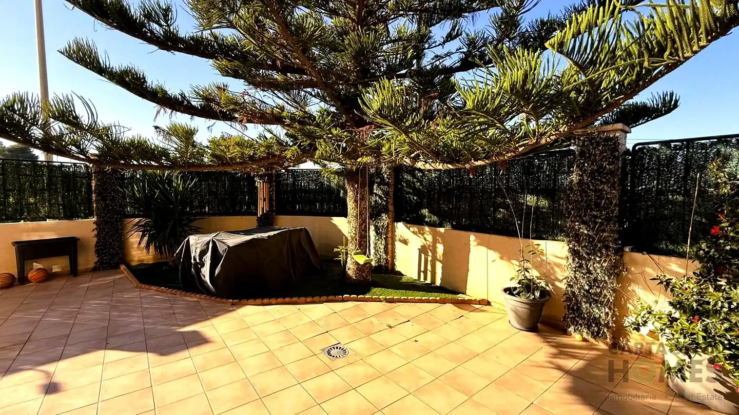 Terraza de Casa adosada en venta en Cartagena con Aire acondicionado, Jardín privado y Parquet