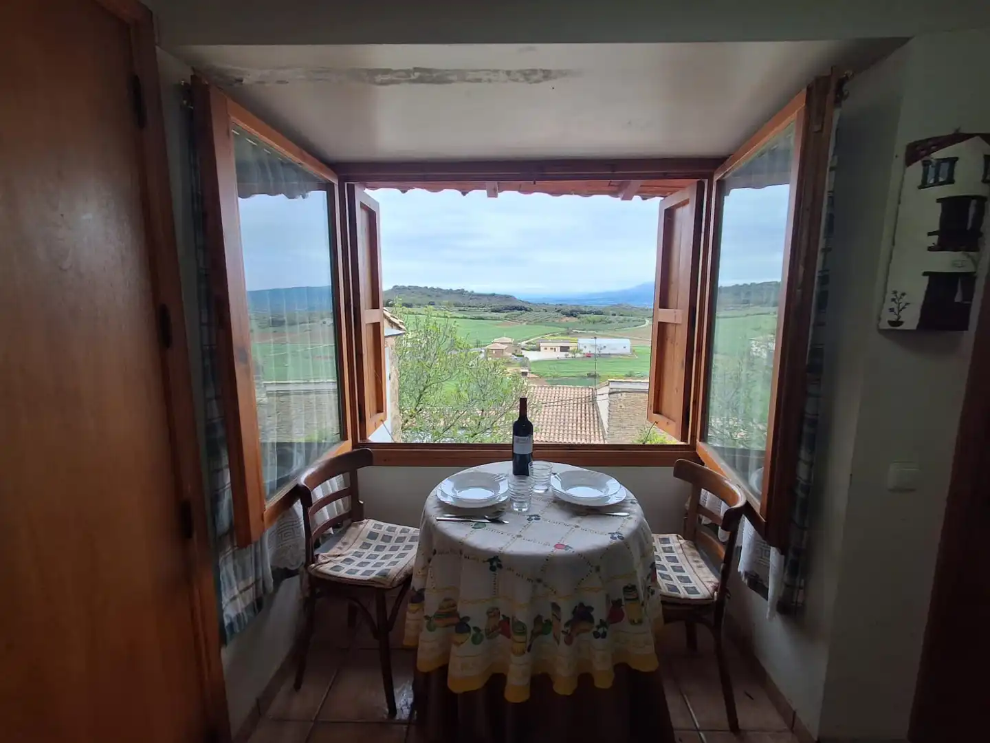 Dining room of Single-family semi-detached for sale in  Pamplona / Iruña  with Heating, Terrace and Furnished
