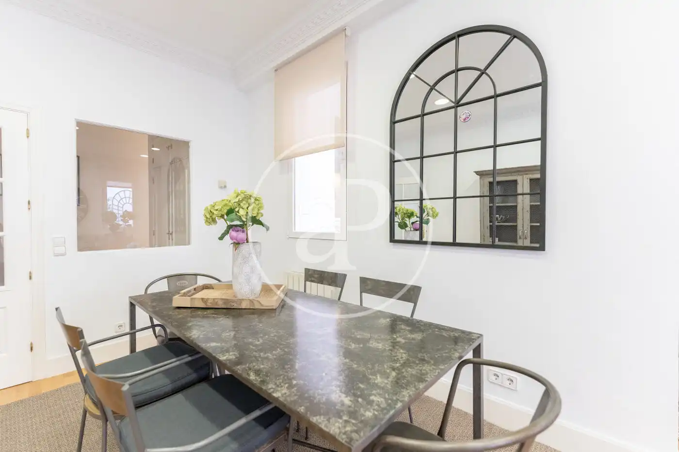 Dining room of Flat for rent in Madrid  with Air Conditioner, Heating and Private garden