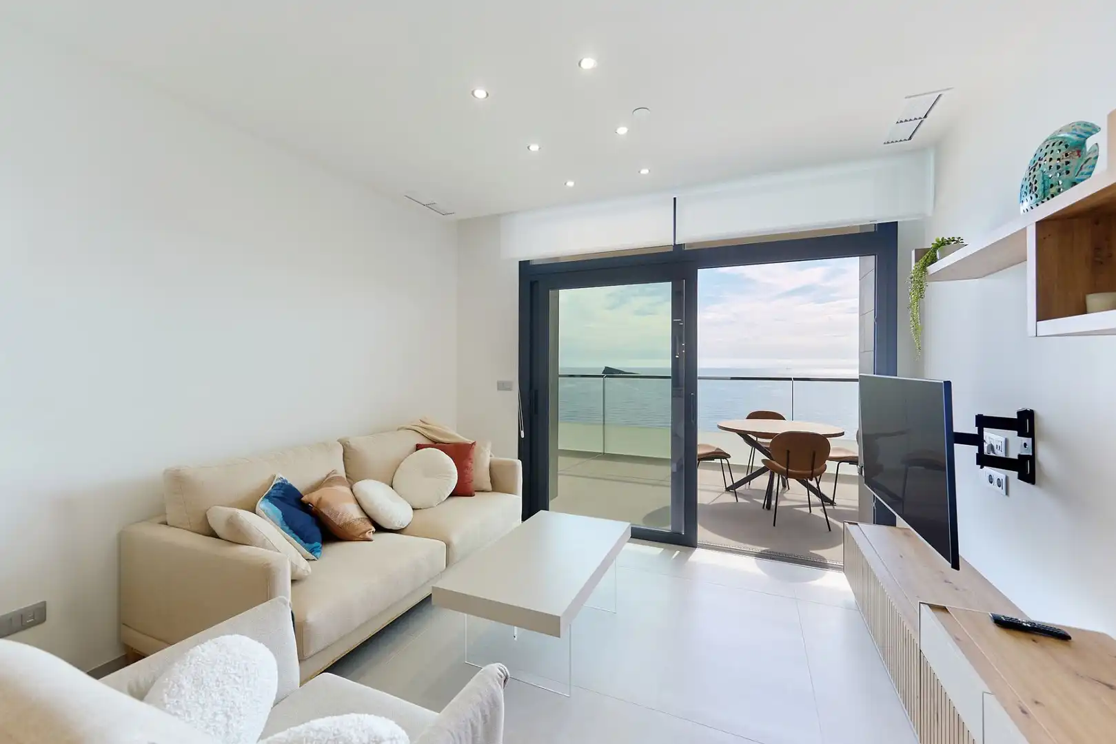 Sala d'estar de Apartament en venda en Benidorm amb Aire condicionat, Calefacció i Terrassa
