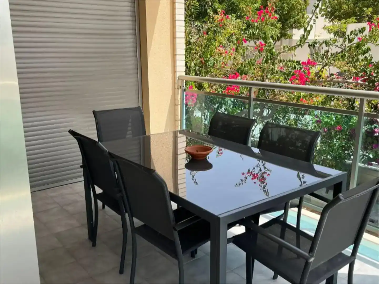 Terrassa de Apartament de lloguer en Puçol amb Aire condicionat i Piscina