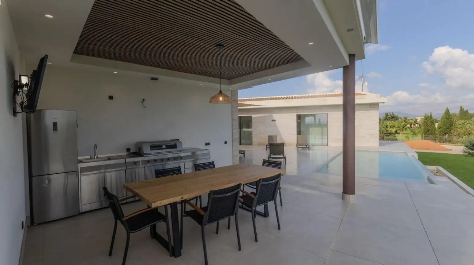 Terrassa de Casa o xalet de lloguer en Muro amb Aire condicionat, Calefacció i Jardí privat
