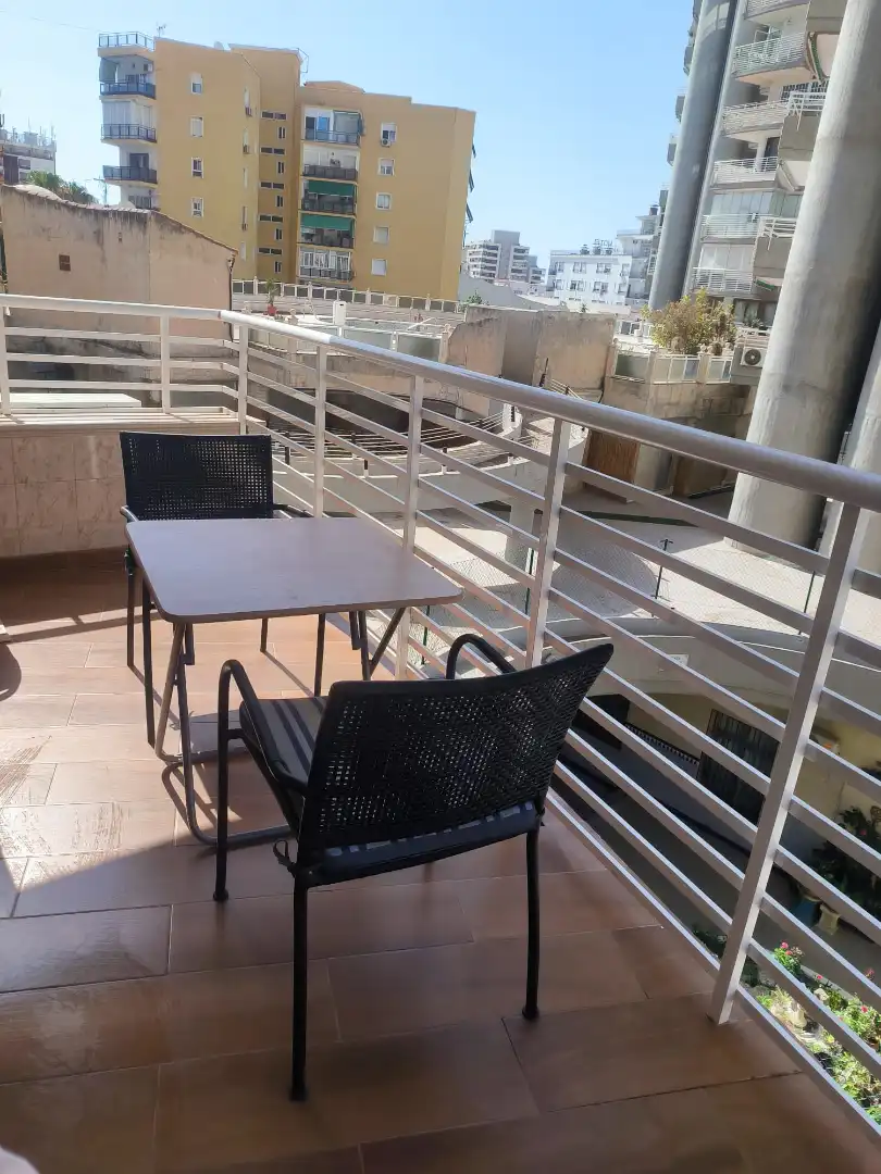 Terrasse von Wohnung zur Miete in Torremolinos mit Klimaanlage, Terrasse und Möbliert