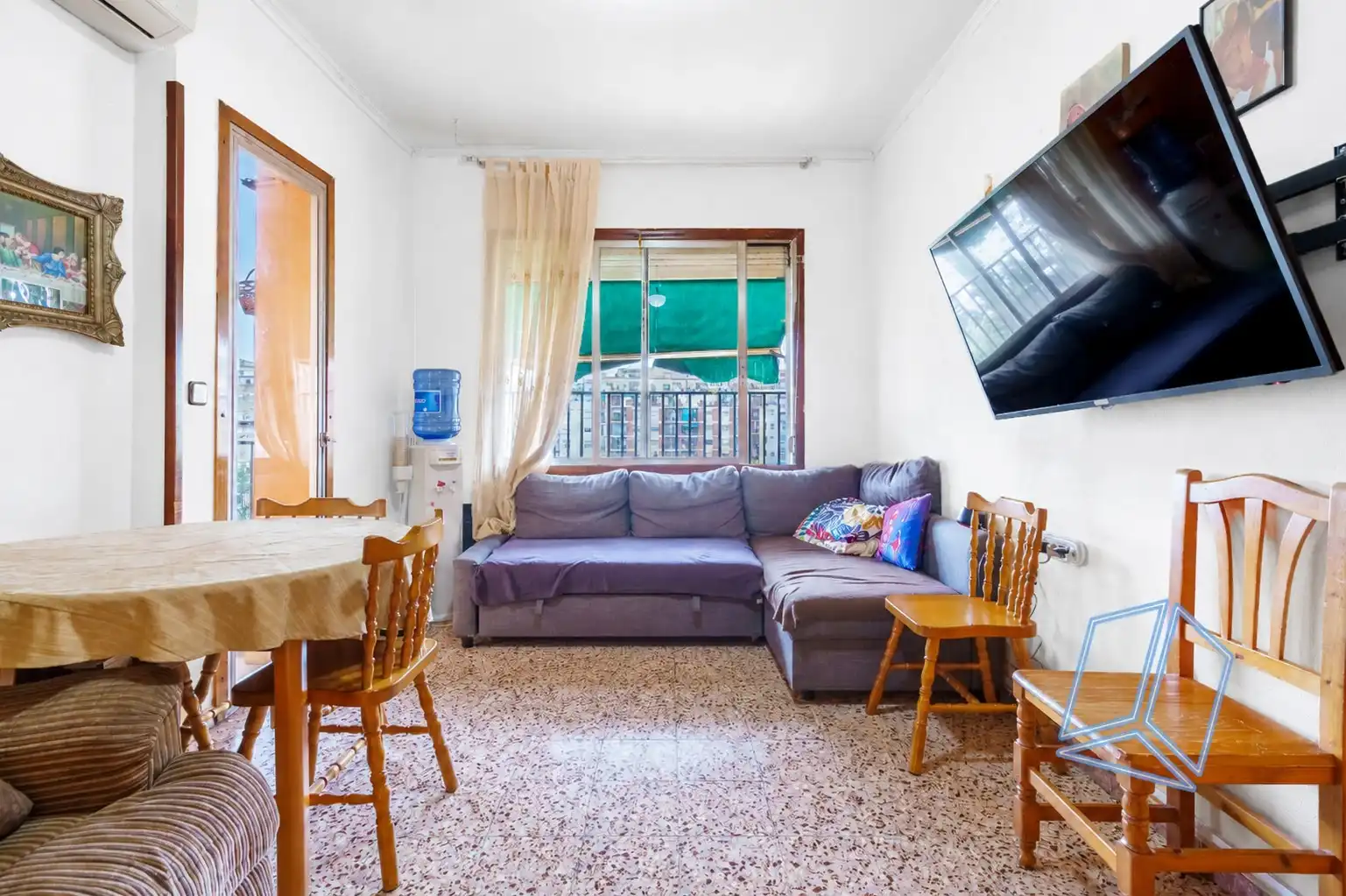 Sala de estar de Piso en venta en Barcelona con Calefacción
