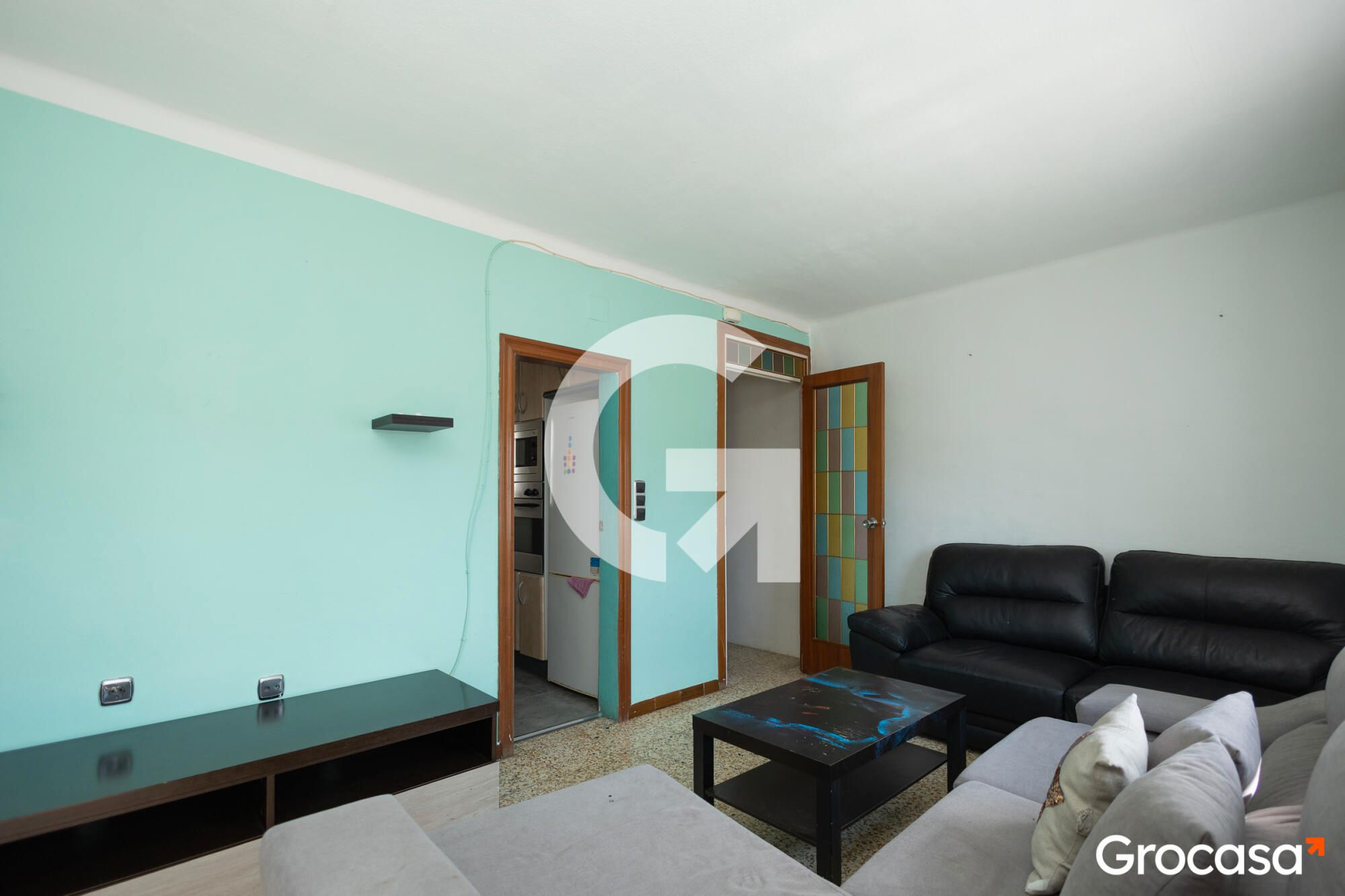 Living room of Flat for sale in Sant Boi de Llobregat  with Furnished, Oven and Balcony