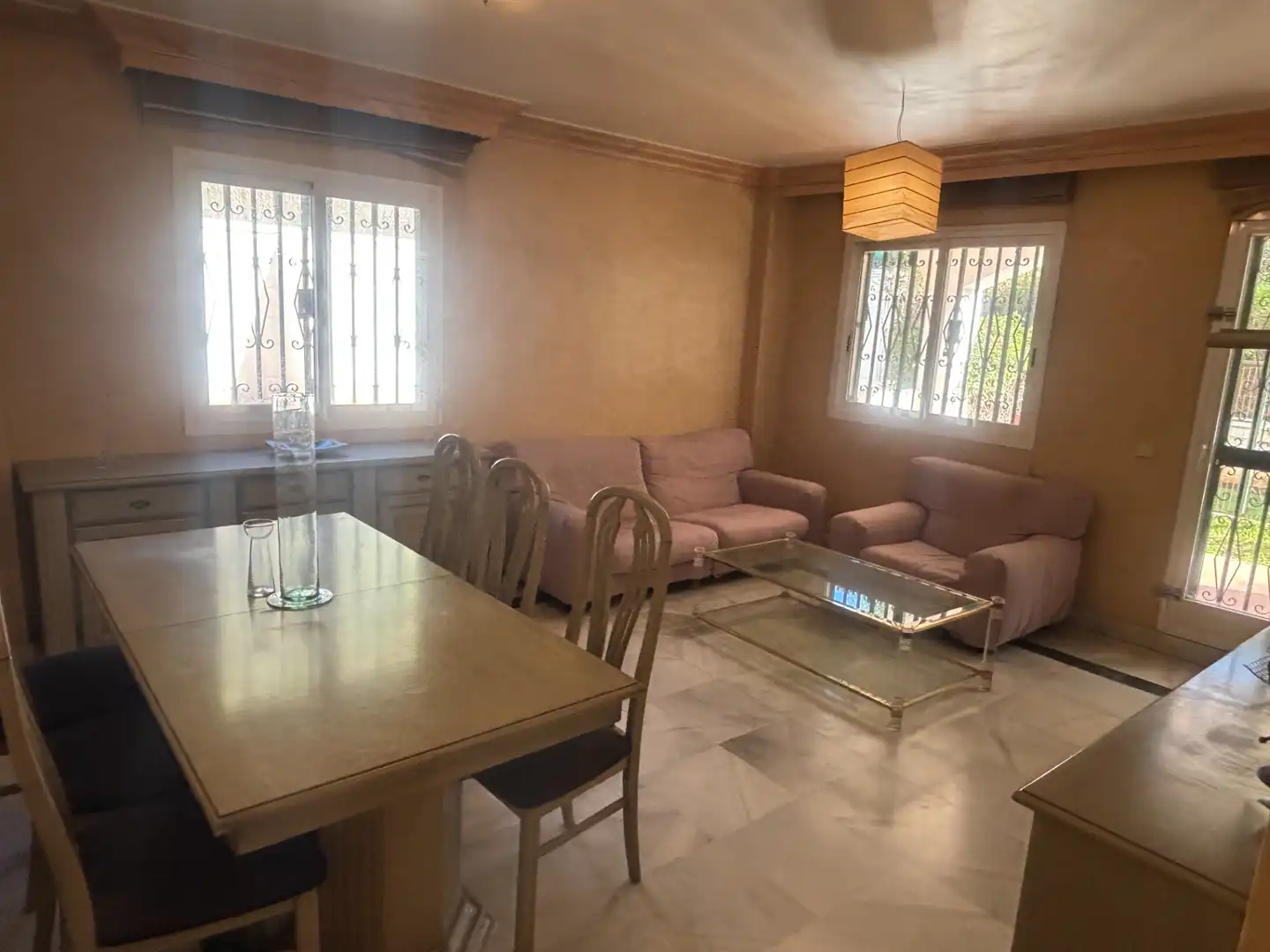 Dining room of Ground floor for sale in Marbella  with Air Conditioner, Private garden and Terrace