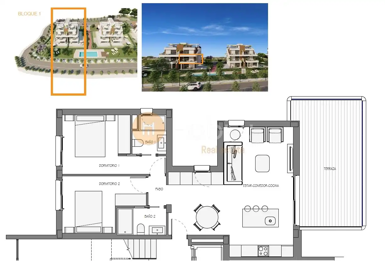 Apartament en venda en Fuente Álamo de Murcia amb Aire condicionat, Calefacció i Jardí privat
