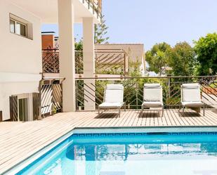 Swimming pool of House or chalet for sale in Castelldefels  with Air Conditioner, Heating and Swimming Pool