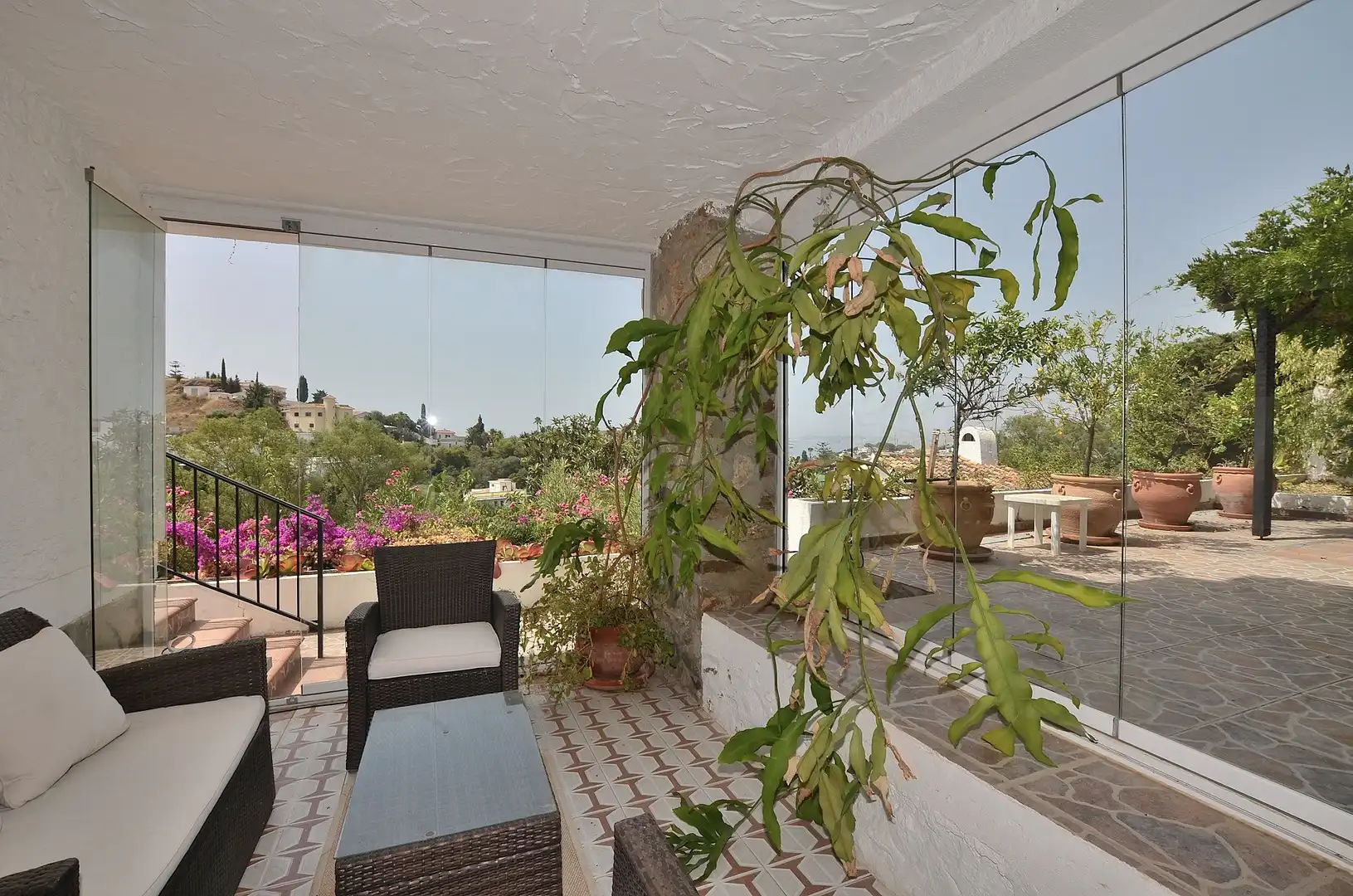 Terraza de Casa o chalet en venta en Benalmádena con Aire acondicionado, Jardín privado y Terraza