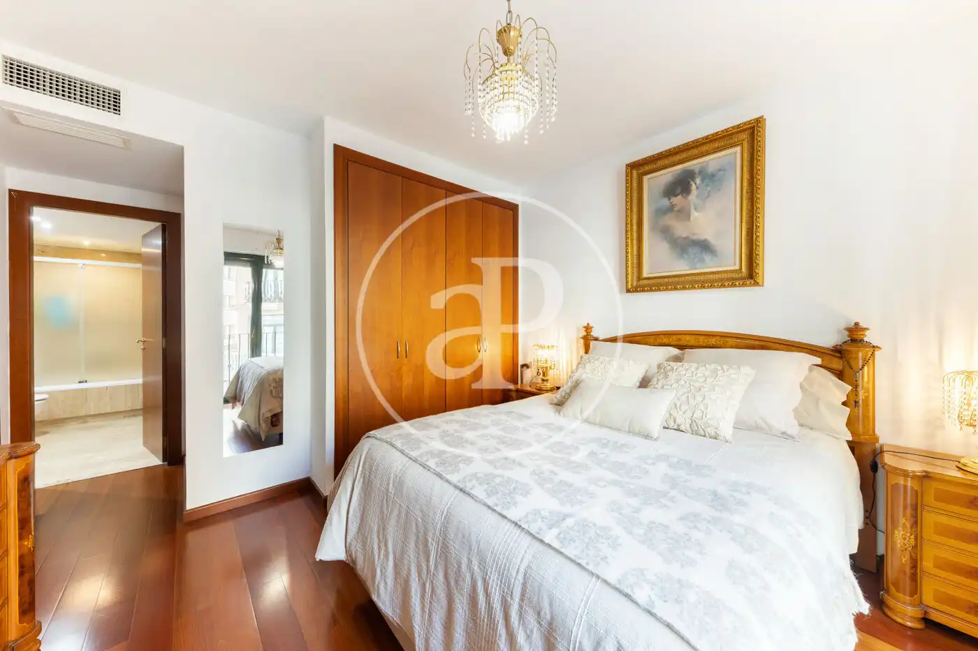 Schlafzimmer von Wohnung zum Verkauf in  Palma de Mallorca mit Klimaanlage, Heizung und Privatgarten