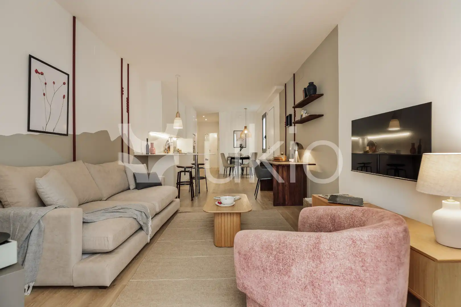 Living room of Apartments for rent in Barcelona  with Heating, Furnished and Oven