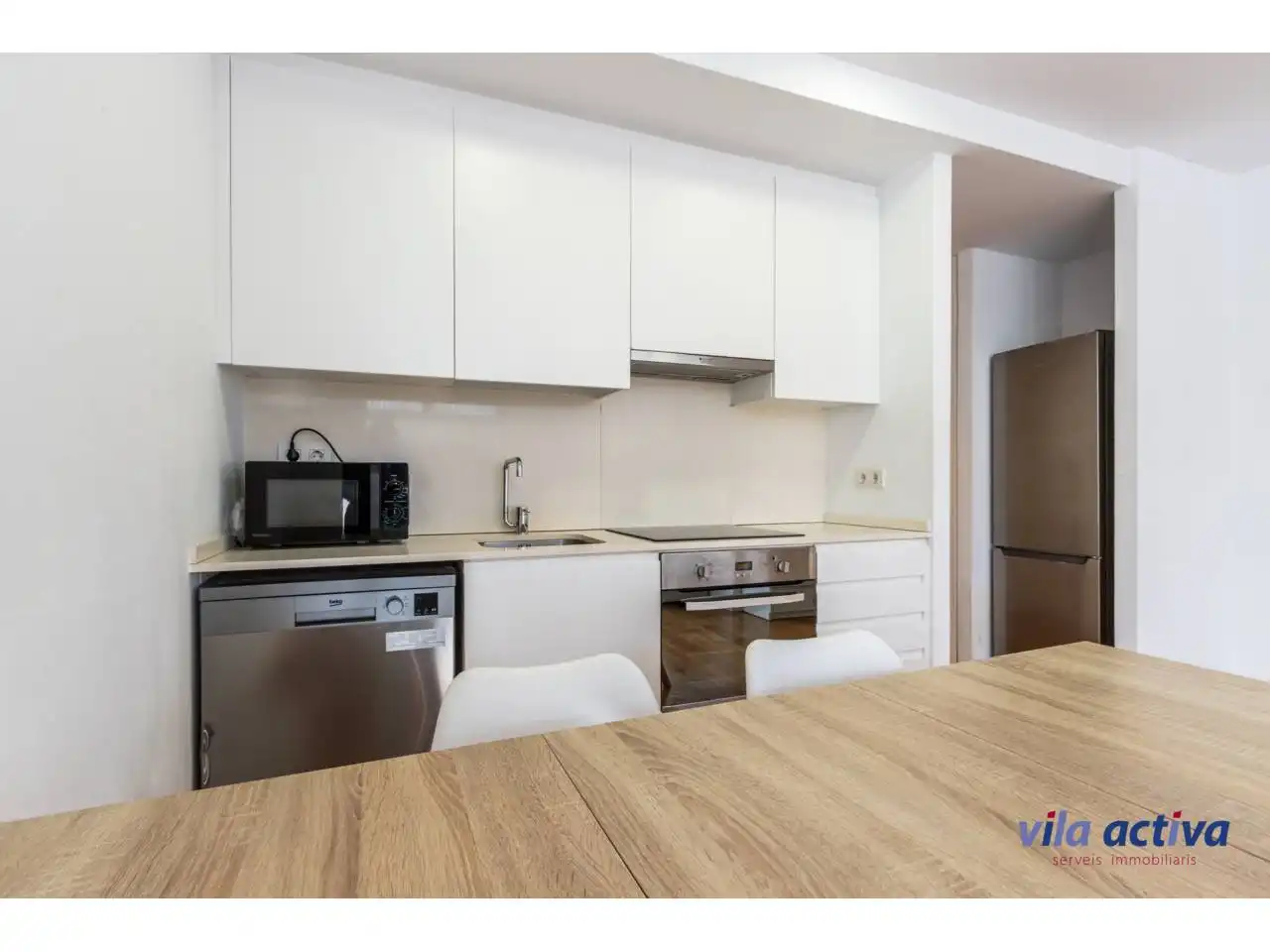 Kitchen of Flat for sale in Sabadell  with Air Conditioner, Heating and Parquet flooring