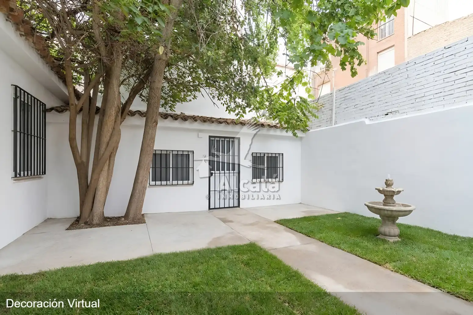 Jardín de Casa adosada en venta en Alcalá de Henares