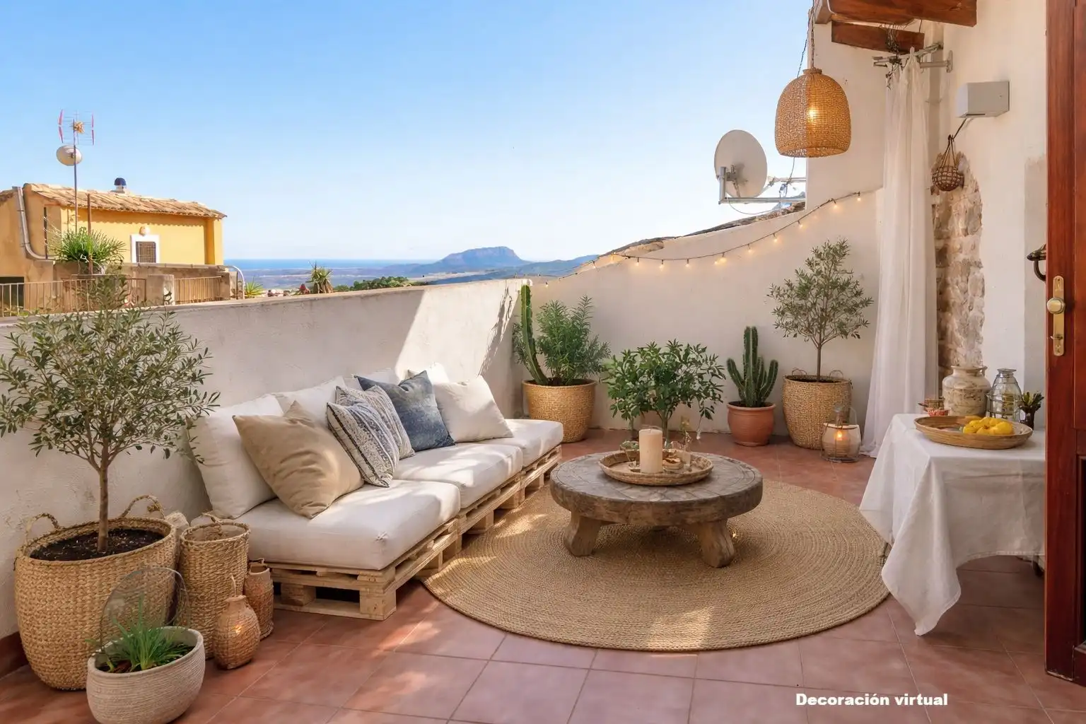 Terrace of Country homes for sale in La Vall de Laguar  with Heating, Terrace and Storage room