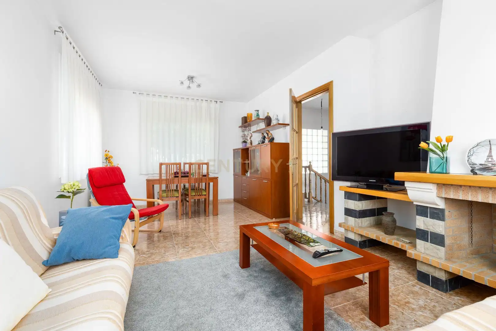 Sala de estar de Casa o chalet en venta en Fogars de la Selva con Jardín privado, Trastero y Piscina