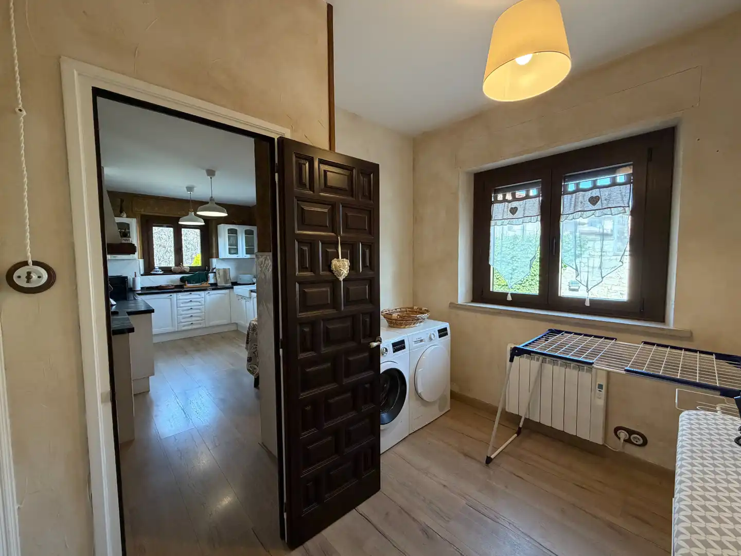 Cocina de Finca rústica en venta en Moià con Calefacción, Jardín privado y Parquet