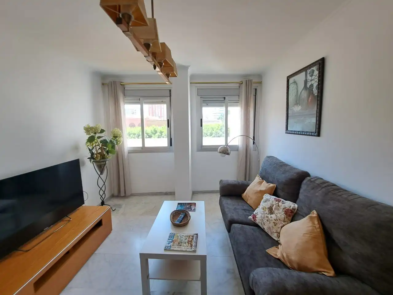 Sala de estar de Piso de alquiler en Málaga con Amueblado