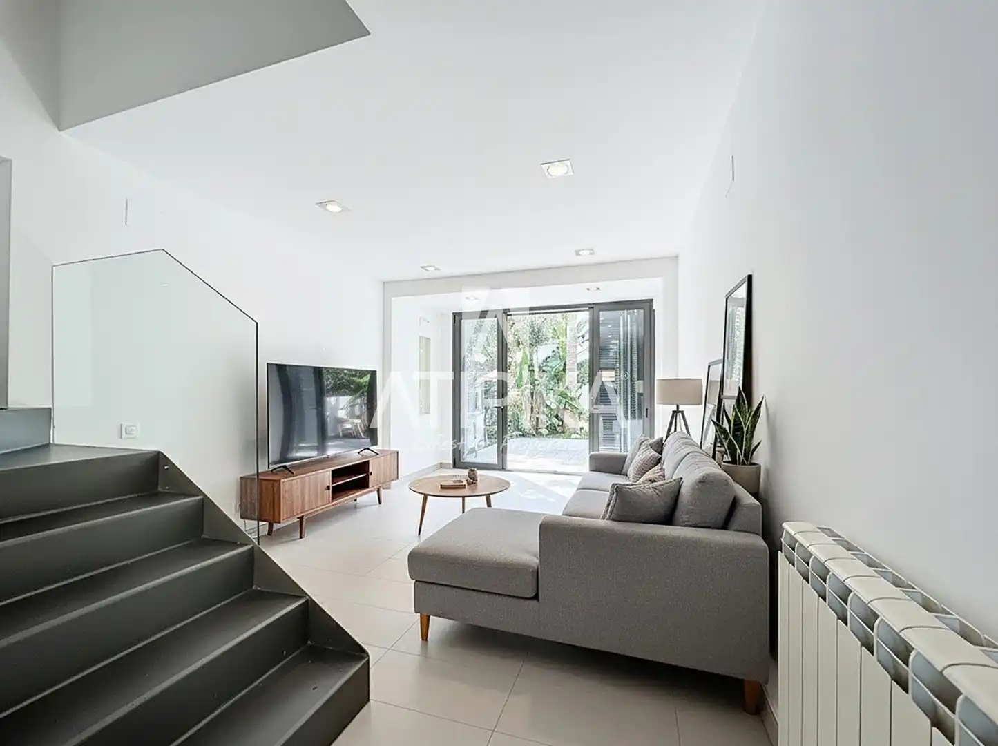 Living room of Houses for sale in Sant Pere de Ribes  with Heating, Parquet flooring and Terrace
