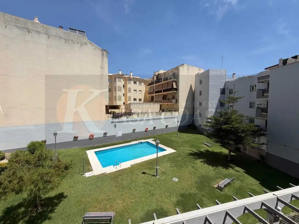 Bedroom of Flat for sale in Mijas  with Air Conditioner, Private garden and Terrace