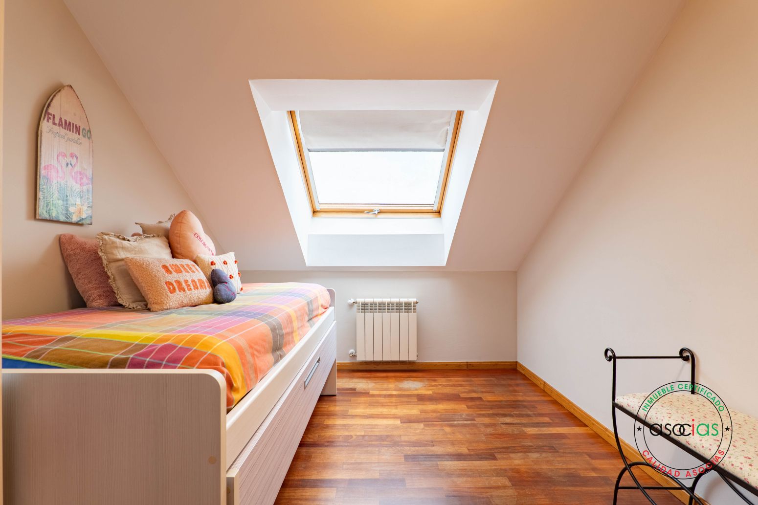 Schlafzimmer von Wohnung zum Verkauf in Gijón  mit Heizung, Parkett und Abstellraum