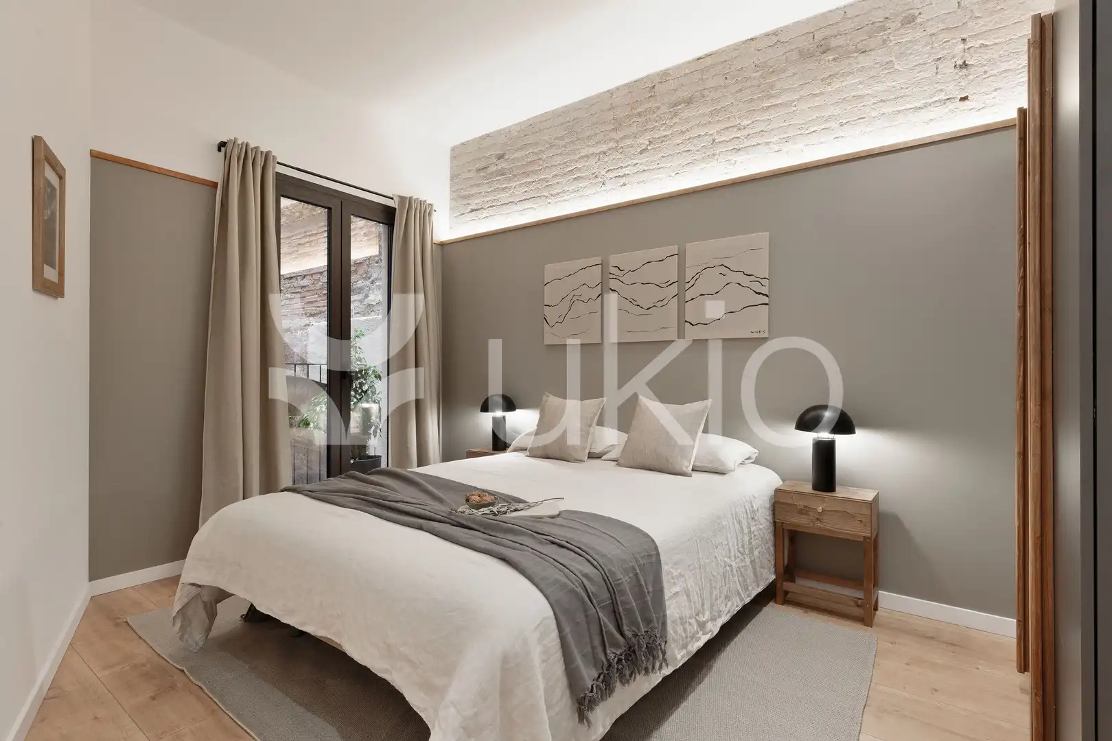 Habitación de Apartamento de alquiler en Barcelona con Aire acondicionado, Calefacción y Amueblado