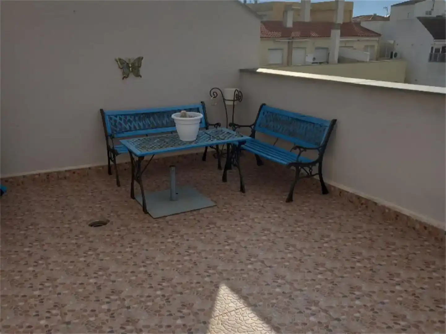 Terrasse von Dachboden zur Miete in Peñíscola / Peníscola mit Klimaanlage und Möbliert
