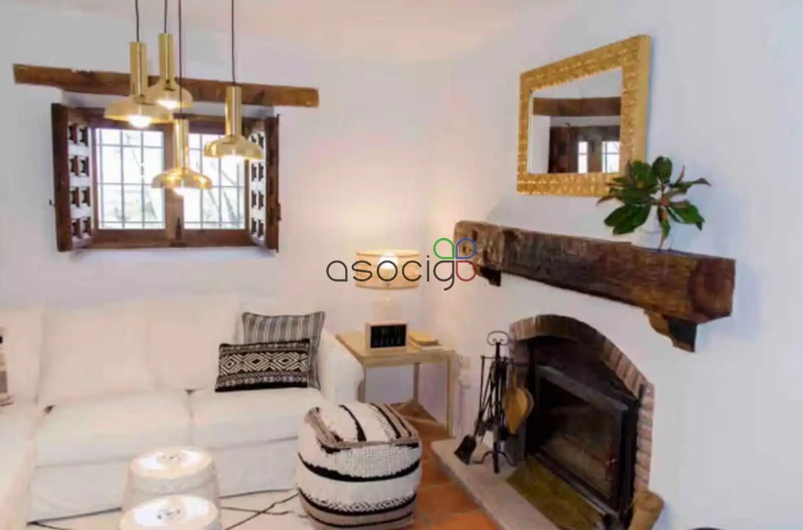 Sala de estar de Casa o chalet en venta en Heras de Ayuso con Terraza y Piscina