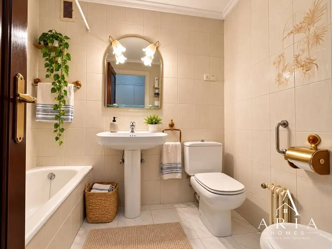 Bathroom of Flat for sale in Bilbao   with Heating, Terrace and Furnished