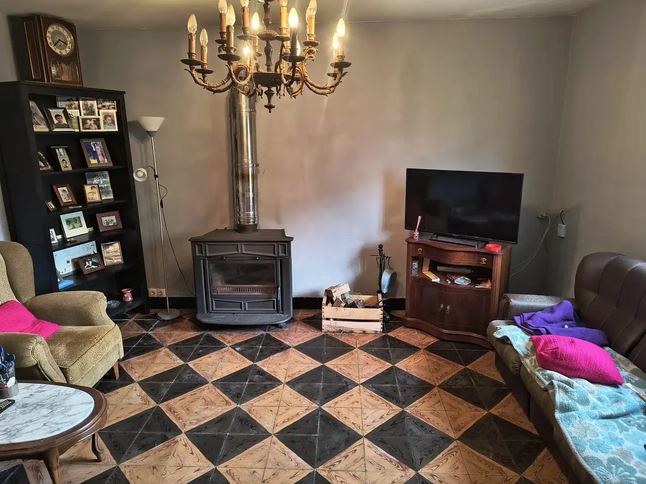Sala de estar de Casa adosada en venta en Lugo con Jardín privado y Terraza