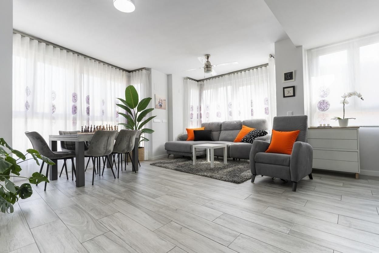 Living room of Flat for sale in  Valencia Capital  with Air Conditioner and Heating