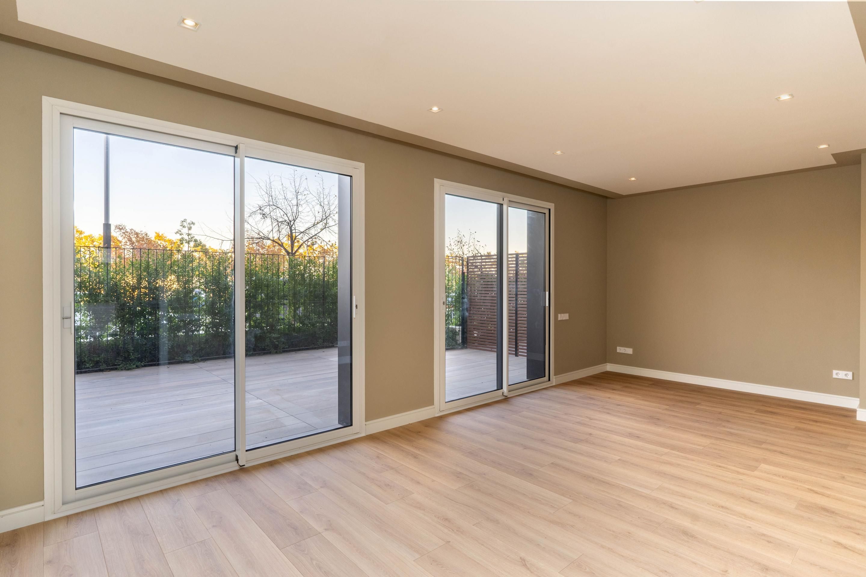 Sala de estar de Piso de alquiler en Sabadell con Aire acondicionado, Jardín privado y Parquet