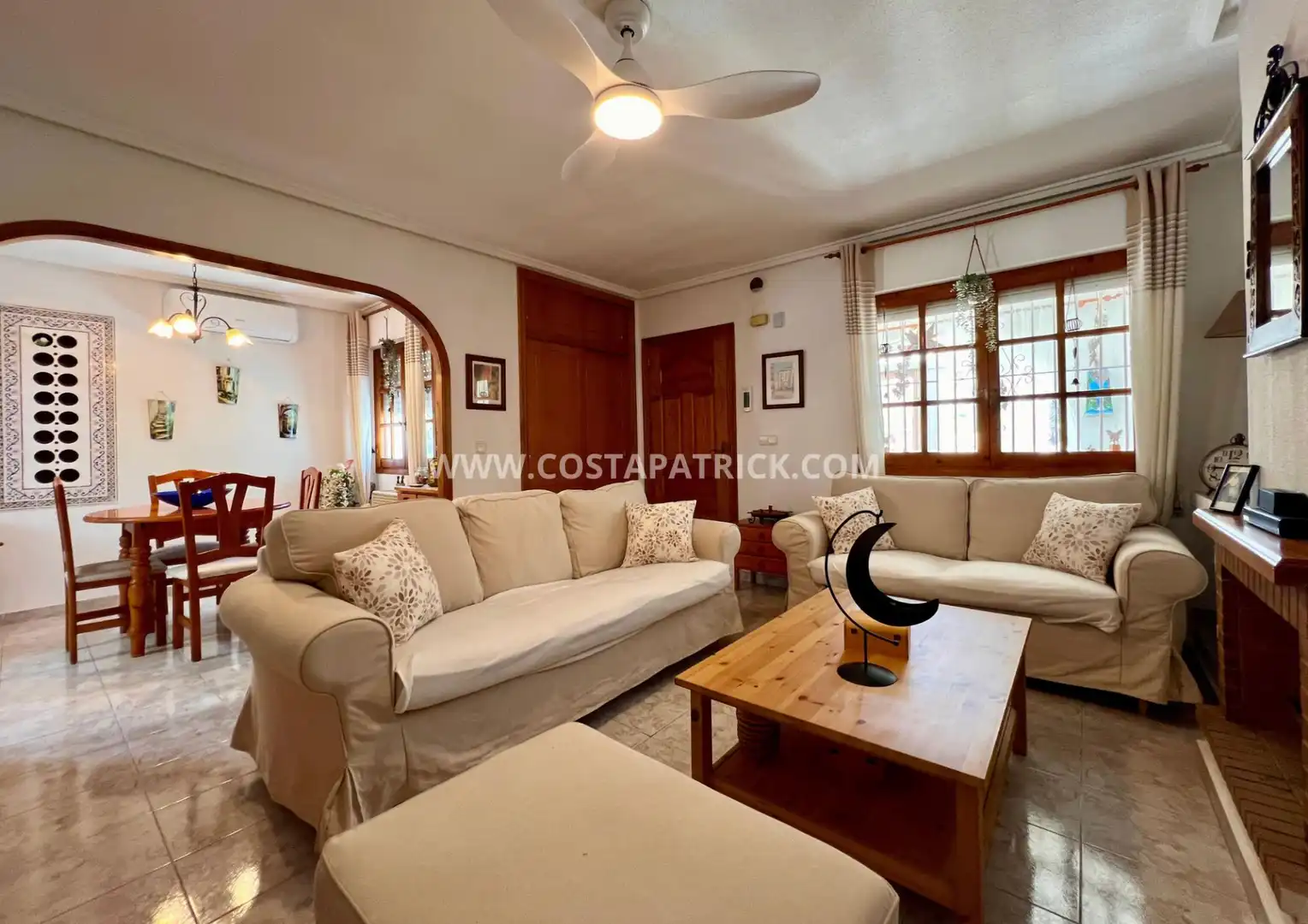 Sala de estar de Casa o chalet de alquiler en Los Alcázares con Aire acondicionado, Calefacción y Terraza