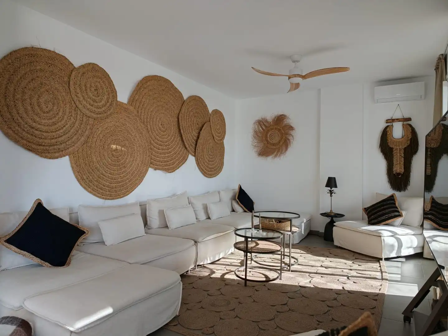 Living room of Attic for rent in Puerto Real  with Air Conditioner, Terrace and Furnished