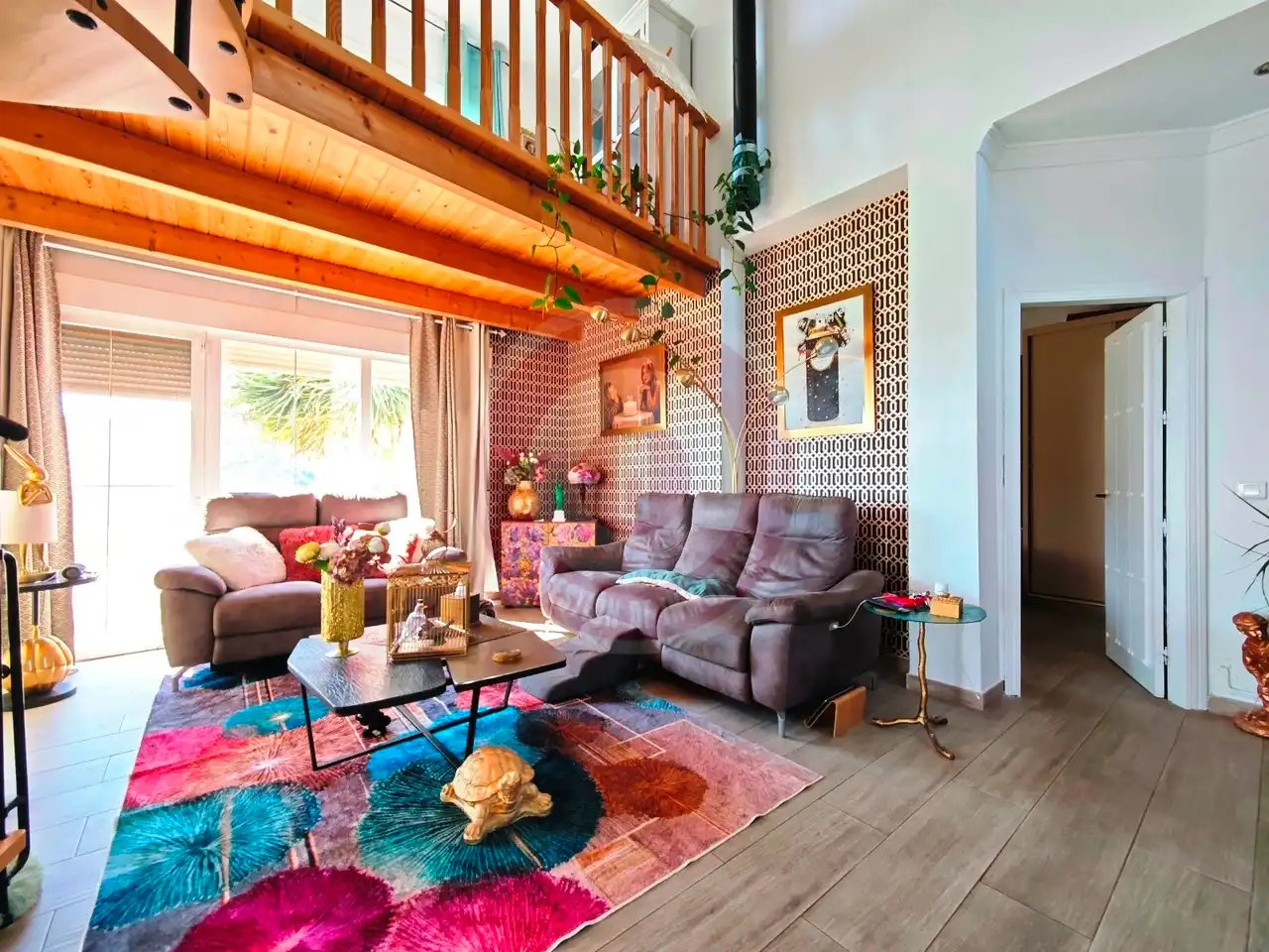 Sala de estar de Casa o chalet en venta en Arenas con Aire acondicionado, Jardín privado y Terraza
