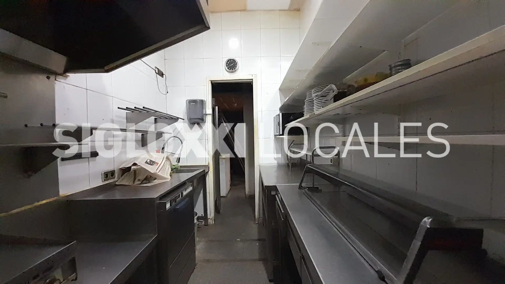 Cocina de Local en traspaso en Barcelona con Aire acondicionado