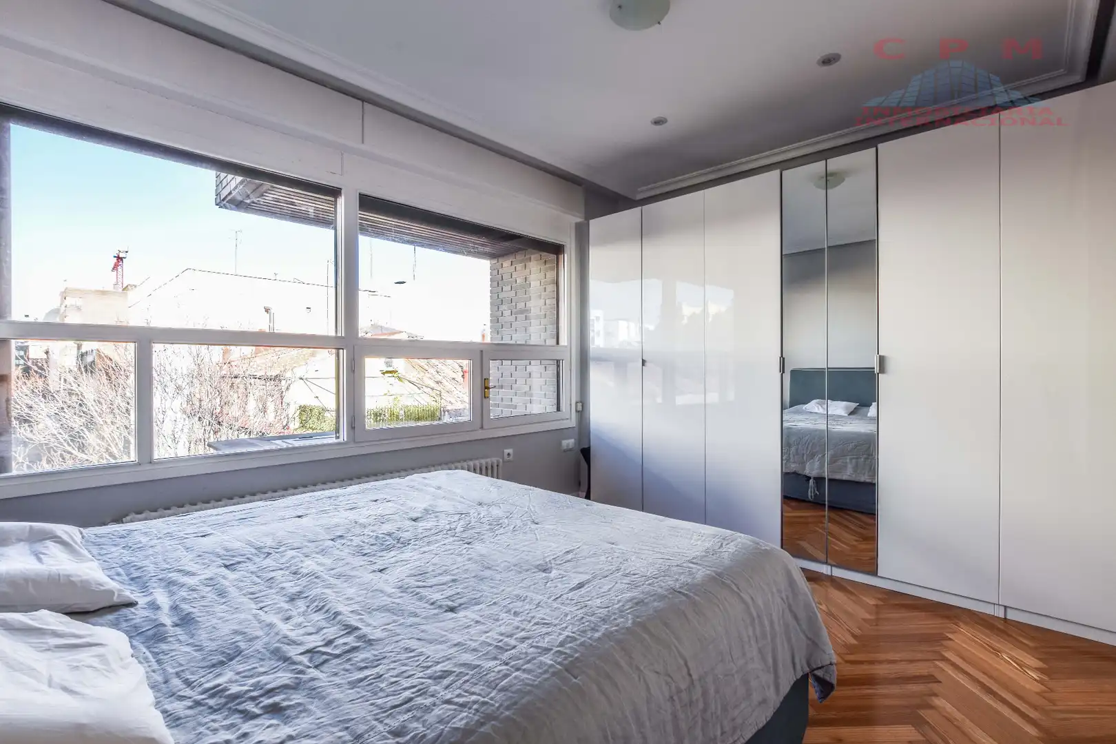 Bedroom of Flat for rent in Madrid  with Air Conditioner, Heating and Parquet flooring