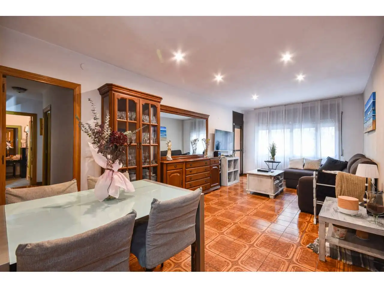 Sala d'estar de Pis en venda en Mataró amb Balcó