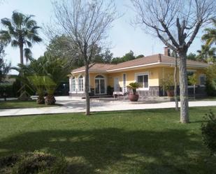 Exterior view of House or chalet for sale in Elda  with Private garden and TV