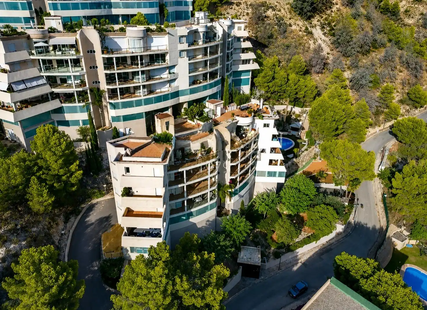 Vista exterior de Ático en venta en Altea con Aire acondicionado, Calefacción y Jardín privado