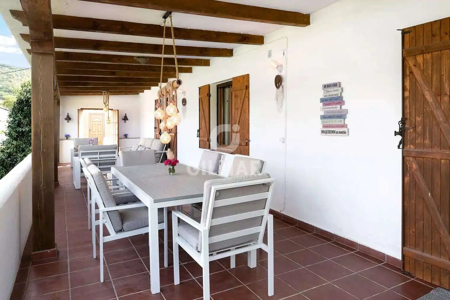 Terraza de Casa o chalet en venta en Vejer de la Frontera con Calefacción, Jardín privado y Piscina